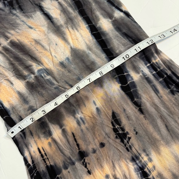 Enti Chic Vintage Tie-Dye Maxi Skirt in Black, Gray and Cream Medium - Picture 8 of 10